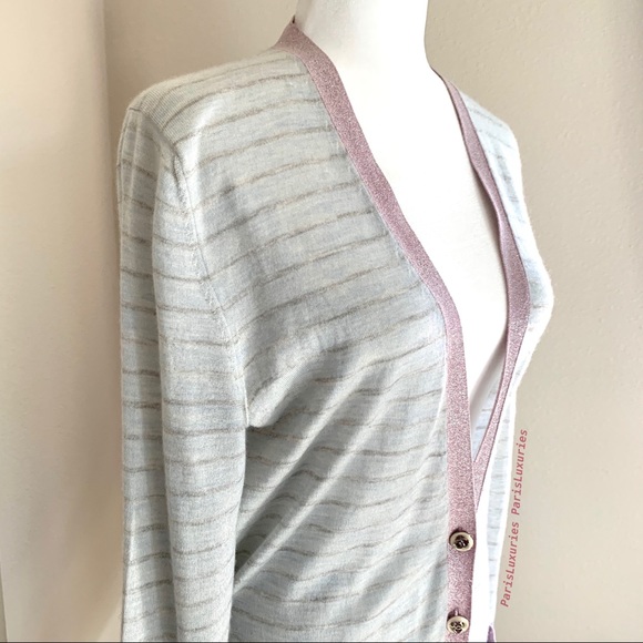 CHANEL Classic Authentic Stripe Runway Pink Gray - Picture 8 of 16